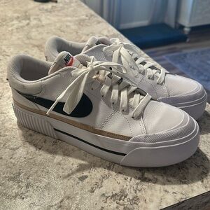 Nike women's court legacy lift platform sneakers